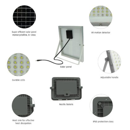 LED Prožektor 200w Radaranduriga Ja Päikesepaneeliga