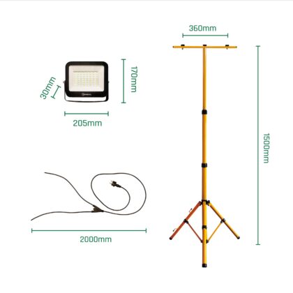 LED Prožektorite Komplekt 2*50w + Statiiv