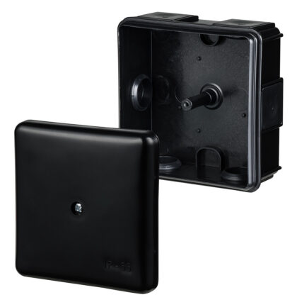 Harukarp IP55 90*90*40mm Niiskuskindel Must