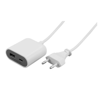 Kiirlaadimisadapter Kaabliga 1,5m 17,5w USB-A/USB-C