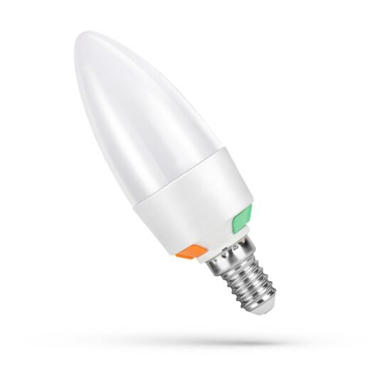 LED Lamp 2W,4W,6W C37 3CCT E14