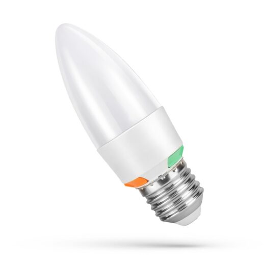 LED Lamp 2W,4W,6W C37 3CCT E27
