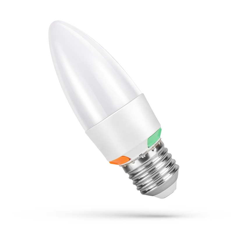 LED Lamp 2W,4W,6W C37 3CCT E27